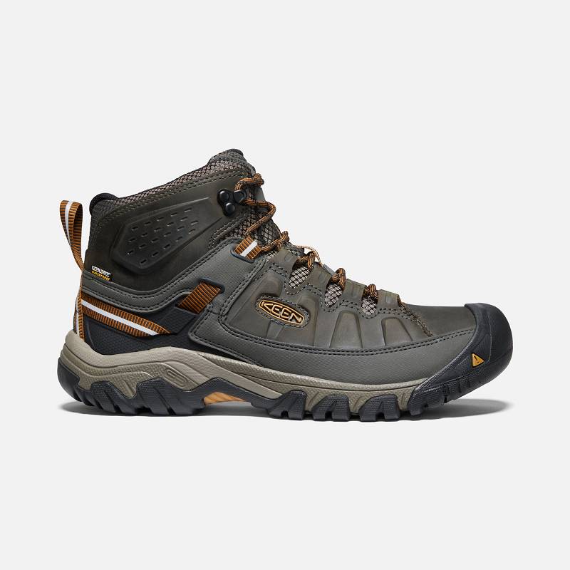 Keen Targhee III Mid Waterproof Wanderstiefel Herren DE-54629 Black Olive - Keen Herrenschuhe Olivgr